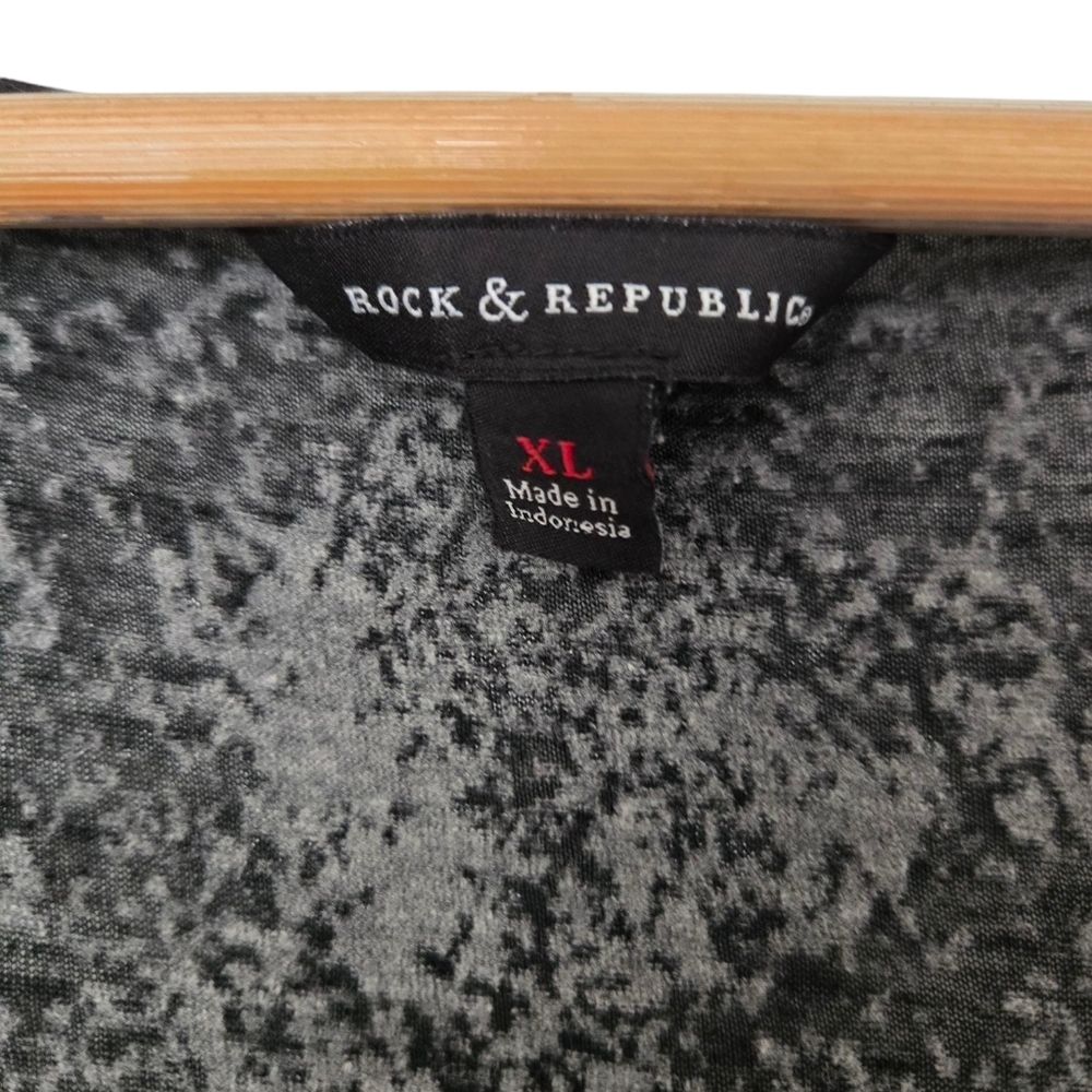 Rock & Republic Black and Gray Tank Top Size  XL - Picture 2 of 4